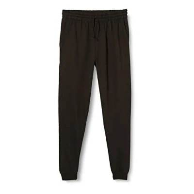 Image of AWDis Men&#039;s Tapered Track Pant Sports Jogger, Black (Jet Black), Medium