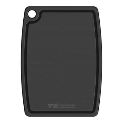 Image of Greenworks Chopping Board Recycled Plastic 37x28cm Black