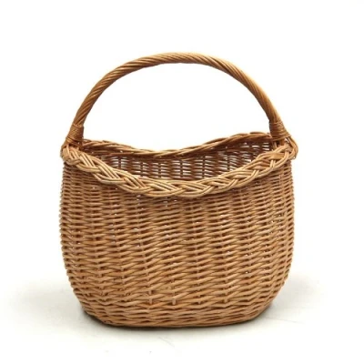 Image of Prestige Wicker Basket with Handle, Natural, 35 x 25 37 cm