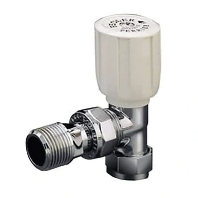 Image of Pegler Terrier Angle Manual Radiator Valve 15mm Wheelhead