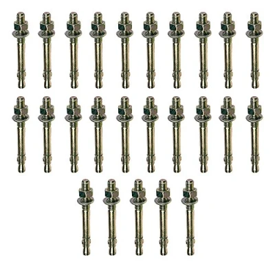 Image of M10 x 120mm Through Bolt Wall Anchor Bolts 25 Pack