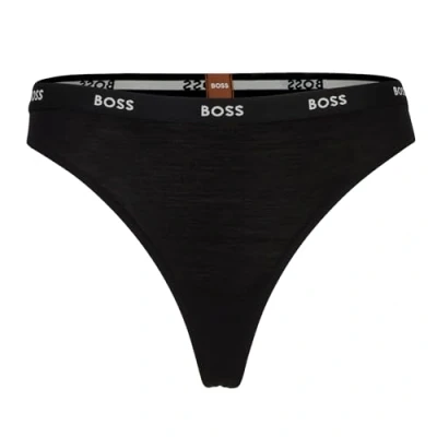 Image of BOSS Thong Thong, Women&#039;s, Size: XXL, Black