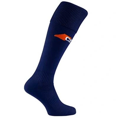 Image of Mens Navy Grays Anti Bunching System G550 Durable Hockey Teamwear Sock Size S