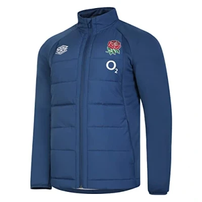 Image of Umbro Men&#039;s England Thermal (O2) Jacket, Ensign Blue Bachelor Button, L UK
