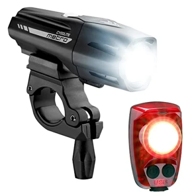 Image of Cygolite Metro Plus 800 &amp; Hotshot Pro 150 Bicycle Light Combo Set, USB Rechargeable Set