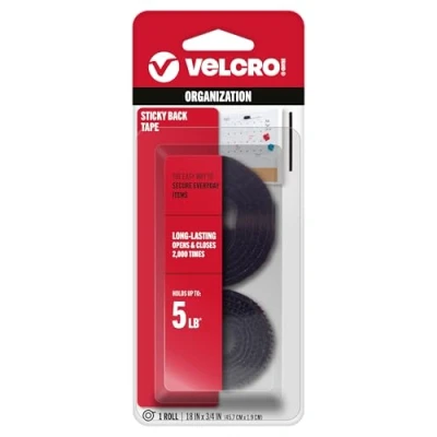 Image of Velcro Brand Strip BLK SB 18IN, Black, 18 in x 3/4