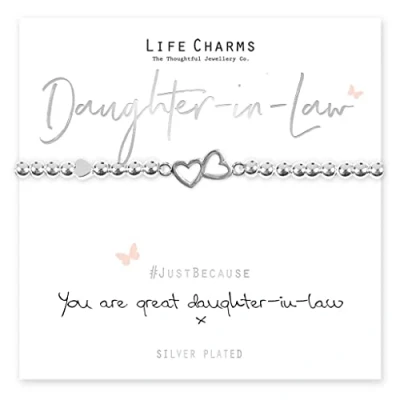 Image of Life Charms Daughter In Law bracelet, Silver