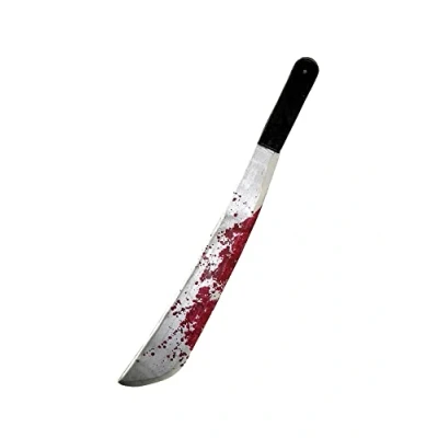 Image of Rubie&#039;s Official Adult&#039;s Jason Machete Fancy Dress Black/Silver/Red