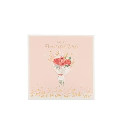 Image of UK Greetings Valentine&#039;s Day Card For Wife Stunning Bouquet Design