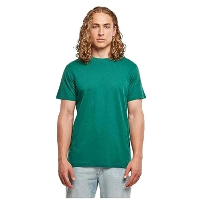 Image of Build your Brand Men&#039;s Basic Round Neck T Shirt, Bottlegreen, L