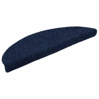 Image of vidaXL Self adhesive Stair Mats 5 pcs Navy 56x17x3 cm Needle Punch