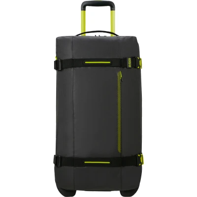 Image of American Tourister Urban Track Duffle with wheels Black/Lime