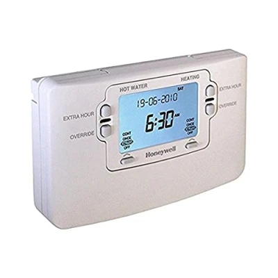 Image of HONEYWELL ST9400C Thermostat Programmer. 7, 2 Channel, 3 on/Off per Day, 24 V, White, 1