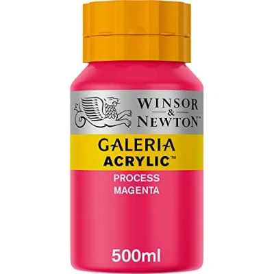 Image of Winsor and Newton Galeria Acrylic Colour 500ml 533 Process Magenta (Pot)