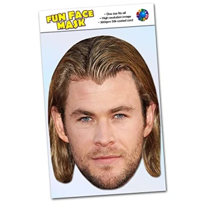 Image of Party People 1 x Chris Hemsworth Celebrity Face Mask Ready To Wear H