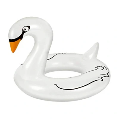 Image of Guaranteed4Less Large Inflatable Swan Swim Ring Swimming Pool Float Ride On Water Tube Lilo Raft