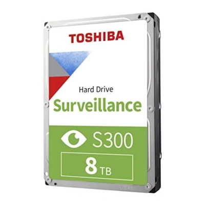Image of Toshiba S300 8TB Surveillance 3.5 Internal Hard Drive CMR SATA 6 Gb/s 7200 RPM 256MB Cache HDWT380UZSVAR