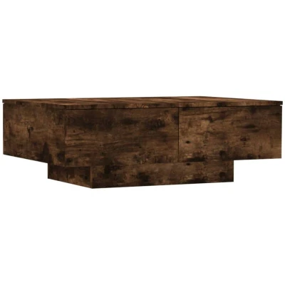 Image of vidaXL Coffee Table Smoked Oak 90x60x31 cm Engineered Wood