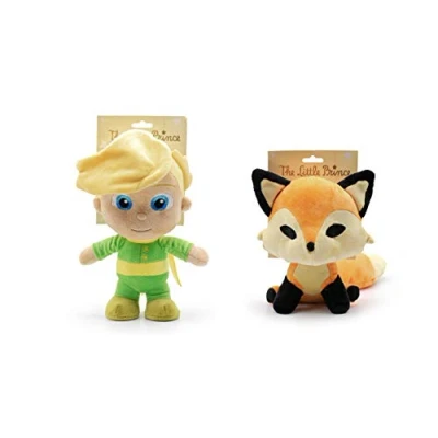 Image of The Little Prince Plush toy Characters from Movie &quot; Prince&quot; 9,44&quot;/24cm and Fox 7,87&quot;/20 cm Super soft quality (Pack Litte Fox)