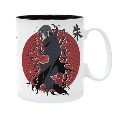 Image of ABYSTYLE Naruto Itachi Uchiwa Ceramic Novelty Coffee &amp; Tea 460ml / 16.2oz Mug Merchandise Gifts