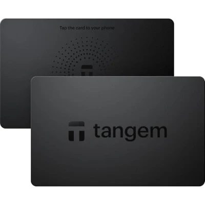 Image of TANGEM Wallet Pack of 2 Secure Crypto Trusted Cold Storage for Bitcoin, Ethereum, NFT&#039;s &amp; More Coins 100% Offline Hardware