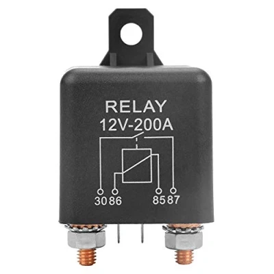 Image of Start Relay, WM686 12V 4 Pin 200A Relay Heavy Duty Car ON/OFF Switch RL/180 Normally Open for Small Cranes, Wheat Harvesters, Ignition and Preheat