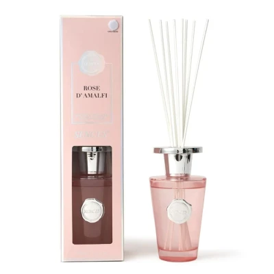 Image of Sences Luxury Reed Diffuser 300ml Scented with Rose D&#039; Amalfi, Long Lasting Natural Aroma, Premium Essential Oils, Elegant Glass Bottle, Ideal for Home, Office &amp; Spa, Romantic Fresh Fragrance