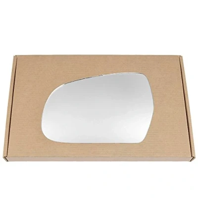 Image of Less4spares Wing Mirror Glass Left Compatible with Audi A4 2010 2015 STICK ON Passenger Near Side Convex
