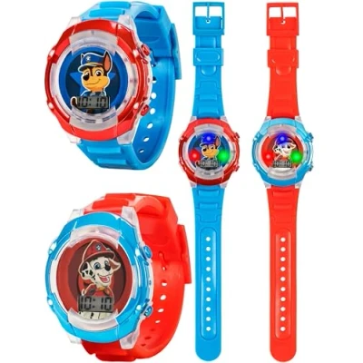 Image of Accutime Unisex Kids Digital Quartz Watch with Silicone Strap PAW40164AZ
