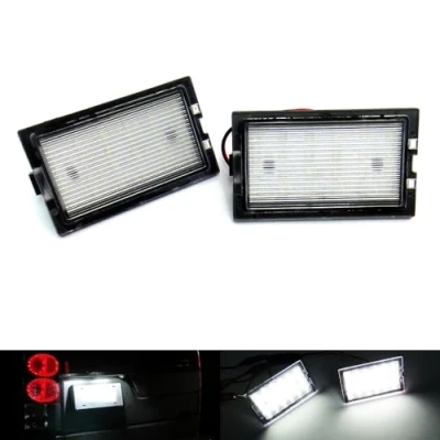 Image of RZG 2x LED Licence Number Plate Light White Canbus For LR Discovery 3 4 Freelander 2 RR Sport L320