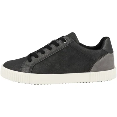 Image of Geox Women&#039;s D Blomiee C Sneaker, Black Dk Grey, 3 UK