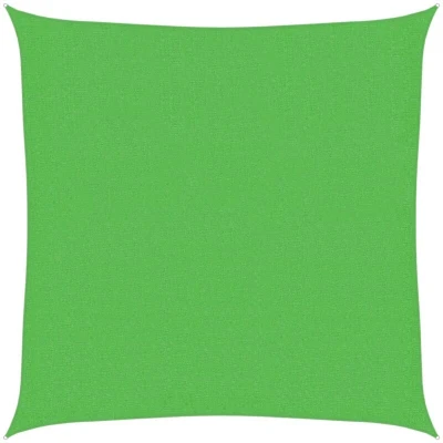 Image of vidaXL Sunshade Sail 160 g/m² Light Green 3.6x3.6 m HDPE
