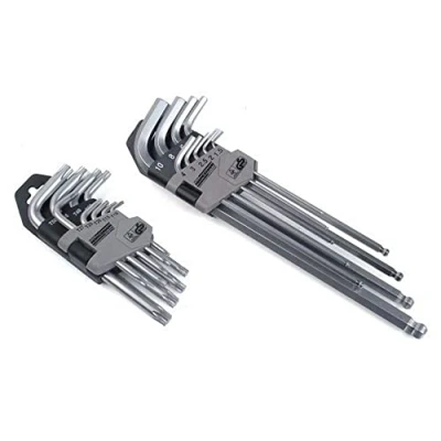 Image of Mannesmann M18170 18 Piece Set of Hexagonal/TX/Ball Button Spanners