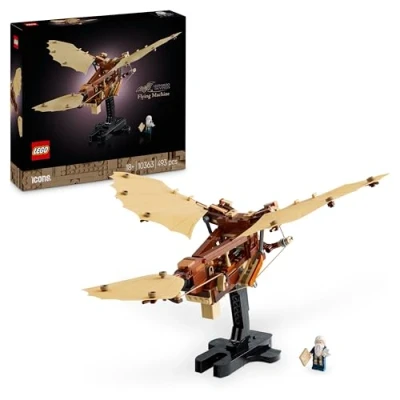 Image of LEGO Icons Leonardo da Vinci’s Flying Machine Building Set for Adults, Home and Office Decor Display Model Kit, Aviation Gifts History Lovers, Men &amp; Women 10363