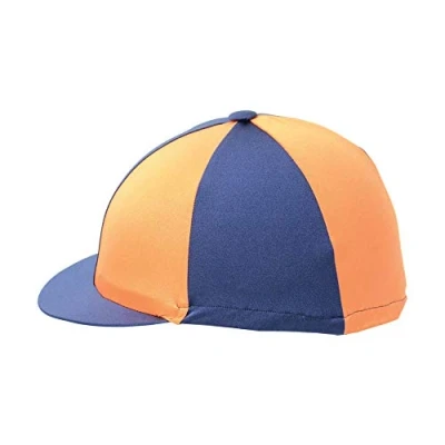 Image of Y H Hy Two Tone Lycra Silks PR 3026 Navy/Orange 1987