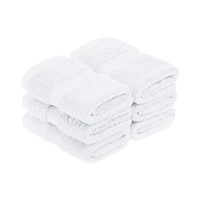 Image of Superior Towel Set, Cotton, White, 6PC Face