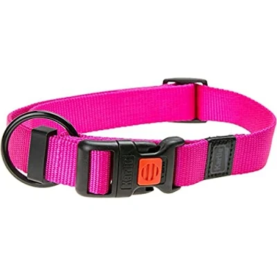 Image of Karlie Art Sportiv Plus Collar Adjustable New Universal Colours Mix and Match Length 45 65 cm Width 25 mm Pink
