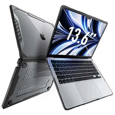 Image of SUPCASE Unicorn Beetle Case for MacBook Air 13.6 Inch (M3/2024, M2/2022) A2681, Dual Layer Hard Shell Protective Cover 13.6&quot; with Touch ID (Black)