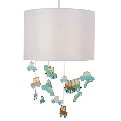 Image of Litecraft Glow Light Shade 30cm Easy Fit Traffic Mobile Lampshade Grey