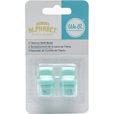 Image of We R Memory Keepers Mini Alphabet Punch Board Blade Refill, Multi Colour, 12.7 x 7.62 2.54 cm