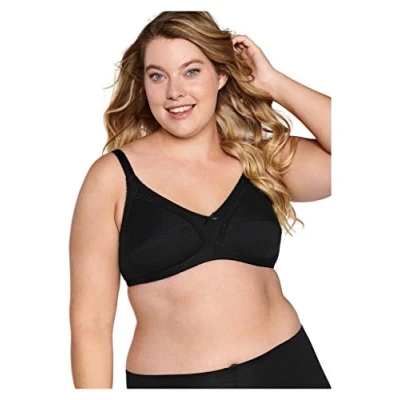 Image of Naturana Women&#039;s Soft Cup Bra, Black, 34AA
