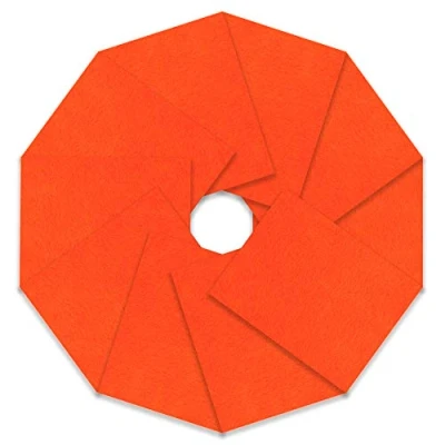 Image of Trimits Craft Felt, 10 Pack, Orange, 23 x 30cm