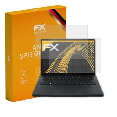 Image of atFoliX Screen Protector compatible with Asus Zenbook Duo OLED UX8406 2024 Protection Film, anti reflective and shock absorbing FX Film (Set of 2)