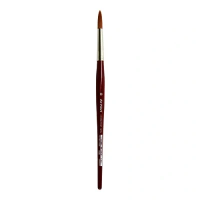 Image of da Vinci Watercolor Series 5580 CosmoTop Spin Paint Brush, Round Synthetic with Red Handle, Size 10 (5580 10), Brown
