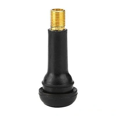 Image of KIMISS 100 pcs Valve Stems Tire Stem Rubber Car Wheel Tyre Motorcycle Universal Replacement Snap in TR414 Black