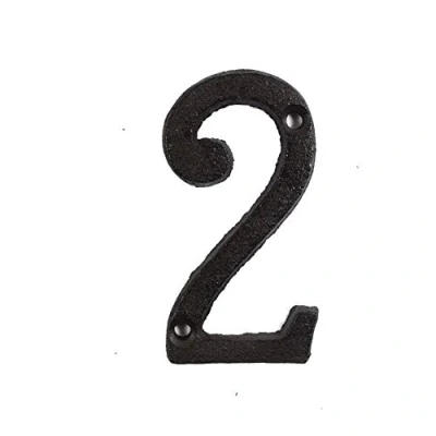 Image of ausuky Cast Iron Retro Metal Alphabet Letters Numbers Sign Address Door Cafe Wall Decor A to Z,0 9 (2)