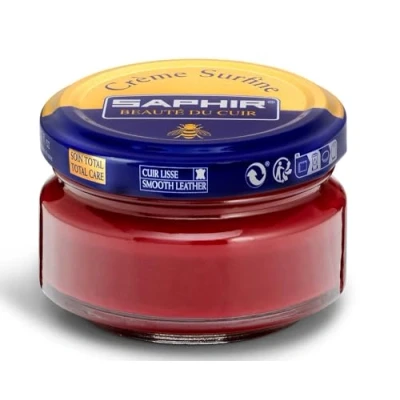 Image of Saphir Surfine Cream Polish 50ml Hermes Red 12