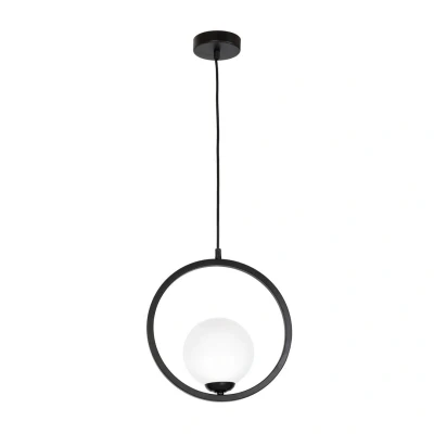 Image of Milagro Globe Pendant Lamp Boston 1xE14 Black