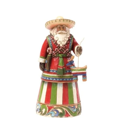 Image of Enesco Jim Shore Heartwood Creek Mexican Santa Stone Resin Figurine, 7.25, 7 1/4 &quot;, Multicolor