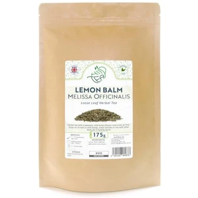 Image of Lemon Balm Melissa Officinalis Loose Leaf Herbal Tea Stress &amp; Anxiety Sleep Metabolism (175g)